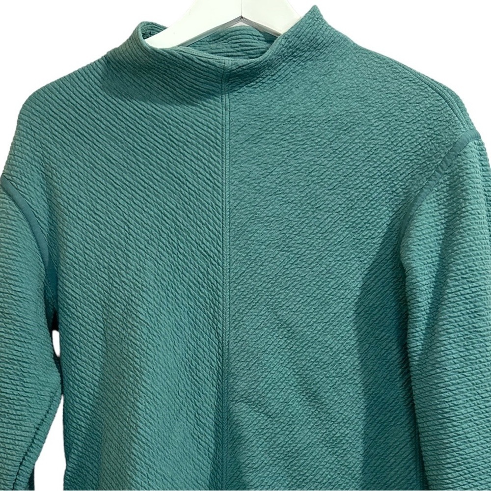 Lululemon On Repeat Mock Neck Pullover Sweater Green Smoke Size 4 - Picture 6 of 14